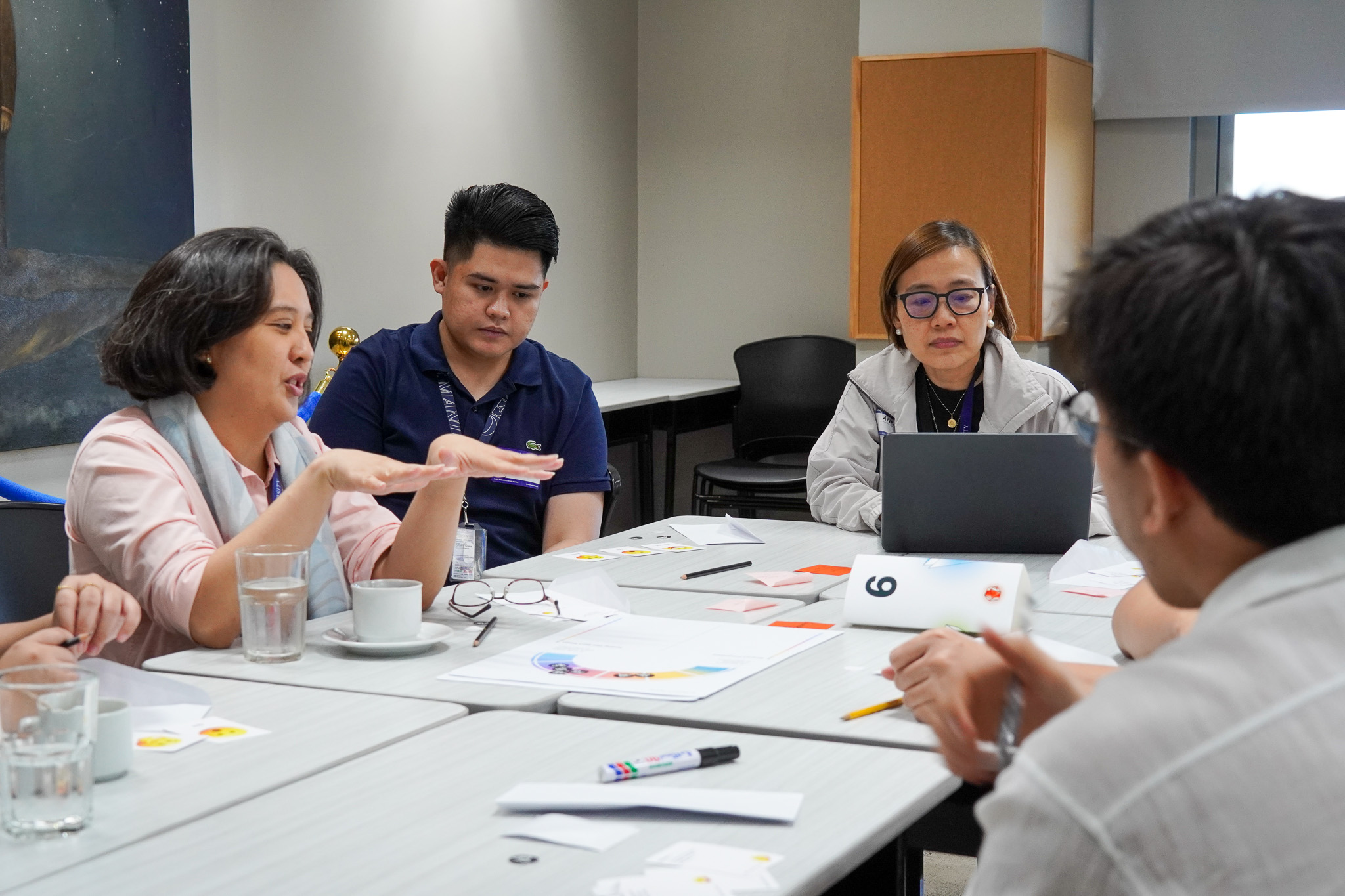 Gamified discussion during the event